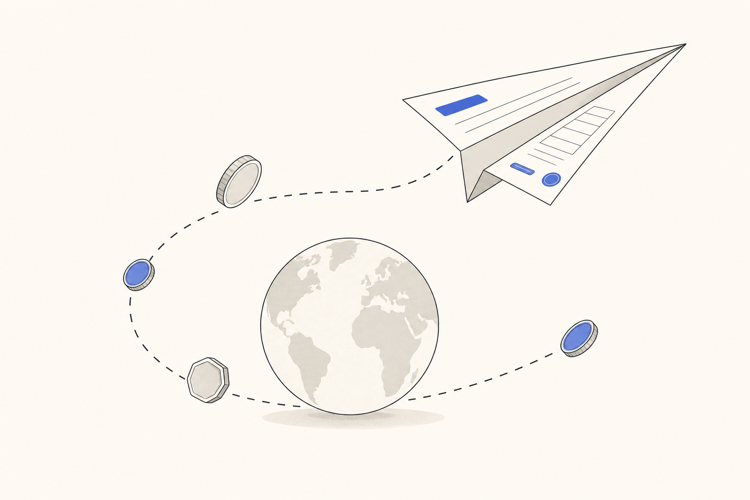 An invoice in euros crossing borders with currency options